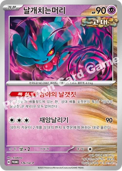 날개치는머리