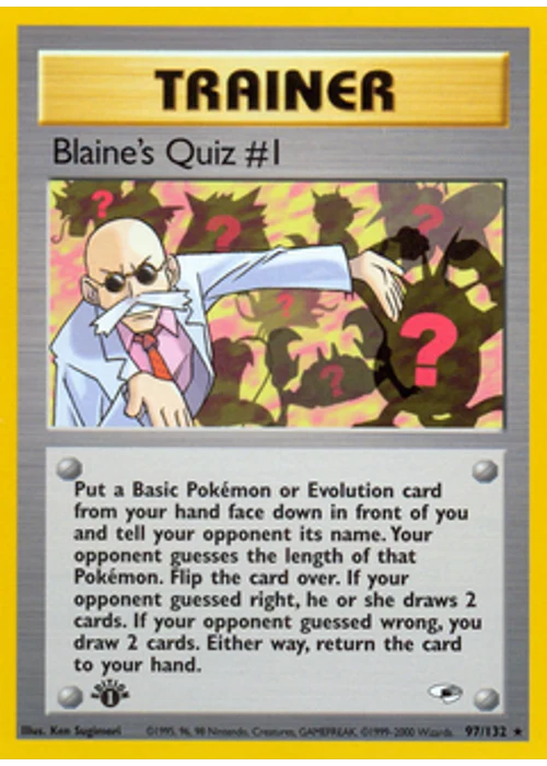 Blaine's Quiz #1