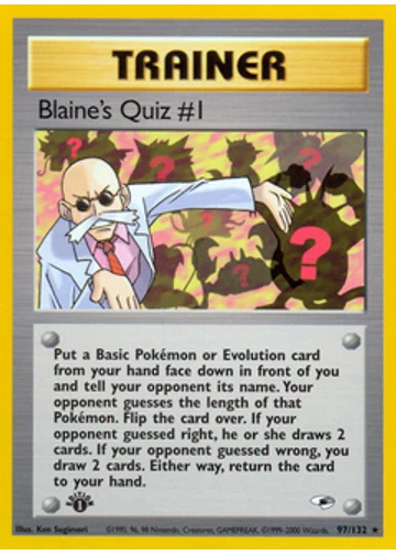 Blaine's Quiz #1