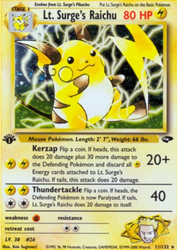 Lt. Surge's Raichu