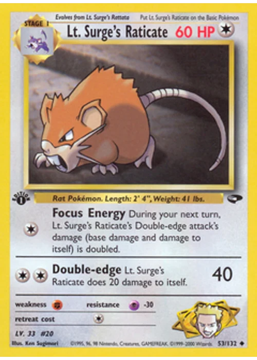 Lt. Surge's Raticate