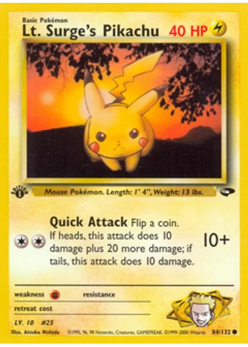 Lt. Surge's Pikachu