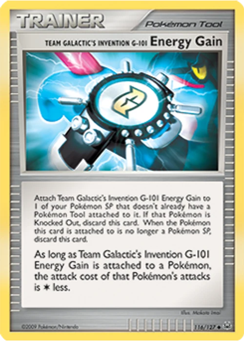 Team Galactic's Invention G-101 Energy Gain