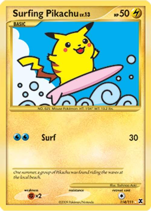 Surfing Pikachu