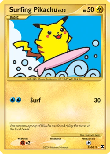Surfing Pikachu