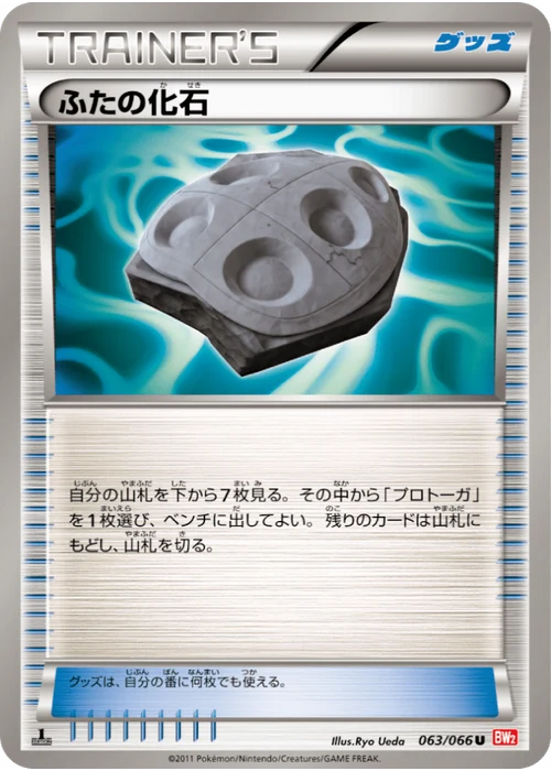 ふたの化石