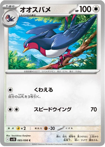 オオスバメ