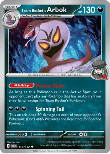 Team Rocket's Arbok