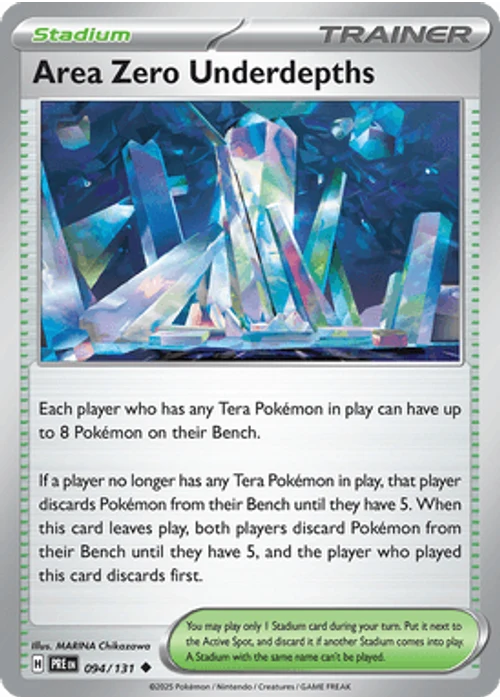Area Zero Underdepths