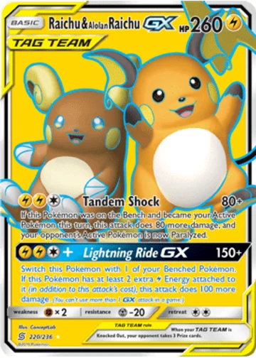 Raichu & Alolan Raichu-GX