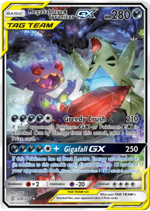 Mega Sableye & Tyranitar-GX